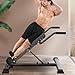 RRXIMHTT Portable Roman Chair with Adjustable Incline - Iron Frame Workout for Abdominal, Lower Back, and Hip Muscles, Suitable for All Heights, Easy Assembly Included Black