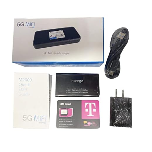 INSEEGO M2000 5G MIFI WiFi-6 ON The GO Ultimate Hotspot T-Mobile with SIMBROS SIMKEY Bulk Pack Regular Price $349.99