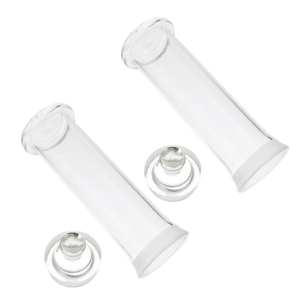 Unomor 2pcs Borosilicate Specimen Bottles Heat Resistant Laboratory Sealing Containers Clear Thickened Design for Experiment Supplies Wine Brewing and Essential Oil Storage