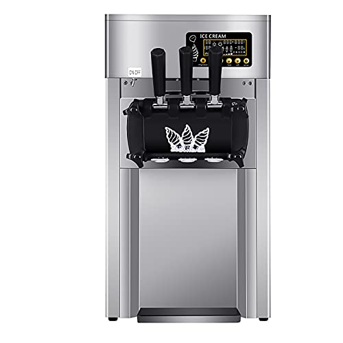 220 V 1200 W kommerzielle Eismaschine, 18 l/h Edelstahl-Tank, sandgefrorene Getränkemaschine, dreifarbige Eismaschine… – Bild 8
