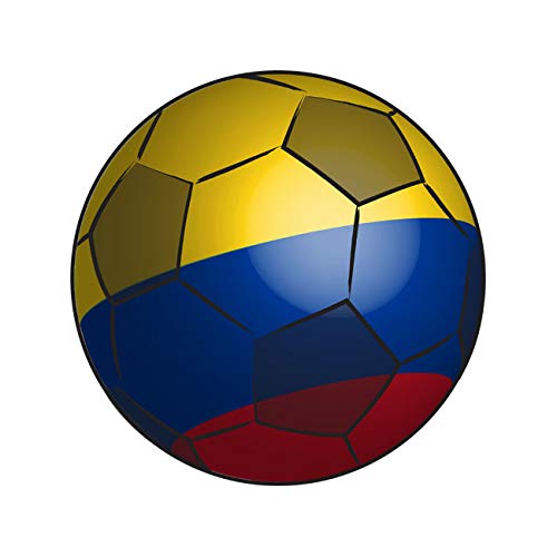 fagraphixColombia Soccer Ball Sticker Decal Self Adhesive FA Graphix Colombian Flag Football