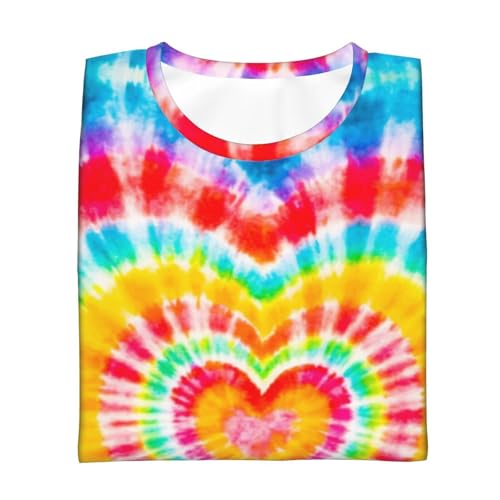 Image of Big Kids Tie Dye Shirt for Boys Girls Short Sleeve Hippie Tshirt Senior Tee