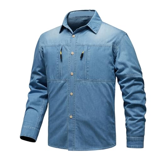 Chemise en jean pour homme légère aux finitions soignées Button Down