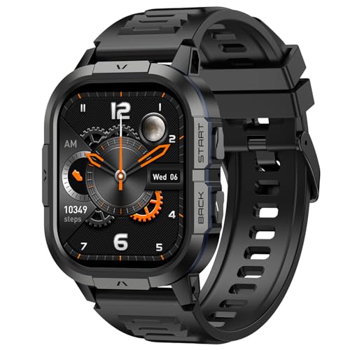 Smart Watch for Men Fitness Tracker: Make Answer Call Digital Mens Watches Waterproof Running Military Smartwatch Android Phone iPhone Samsung Compatible Sleep SpO2 Heart Rate Monitor Pedometer Step