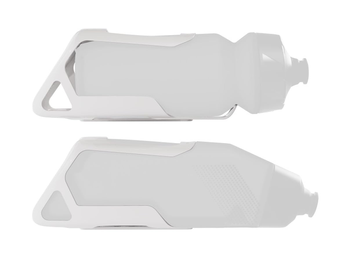 Trek RSL Aero Trinkflasche 591ml grau + Carbon Flaschenhalter weiß