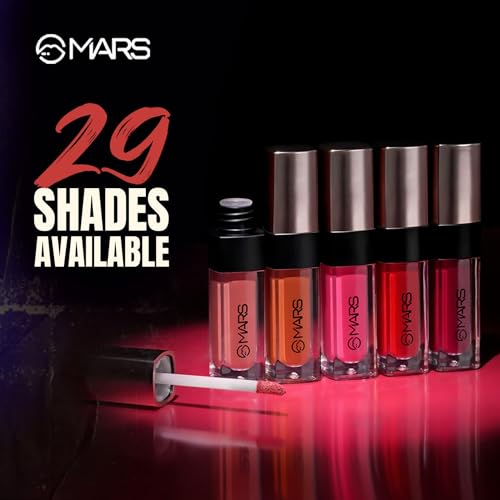Image of MARS Popstar Non-Drying Liquid Mousse Lipstick for Women with Matte Finish | Lightweight and Non-Sticky Formula | Up to 12 Hour Long Lasting | Transferproof & Waterproof (6.0ml) (25-After party)