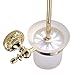 Leyden Wall Mount Bathroom Ti-PVD Gold Finish Brass Material Toilet Brush Holder