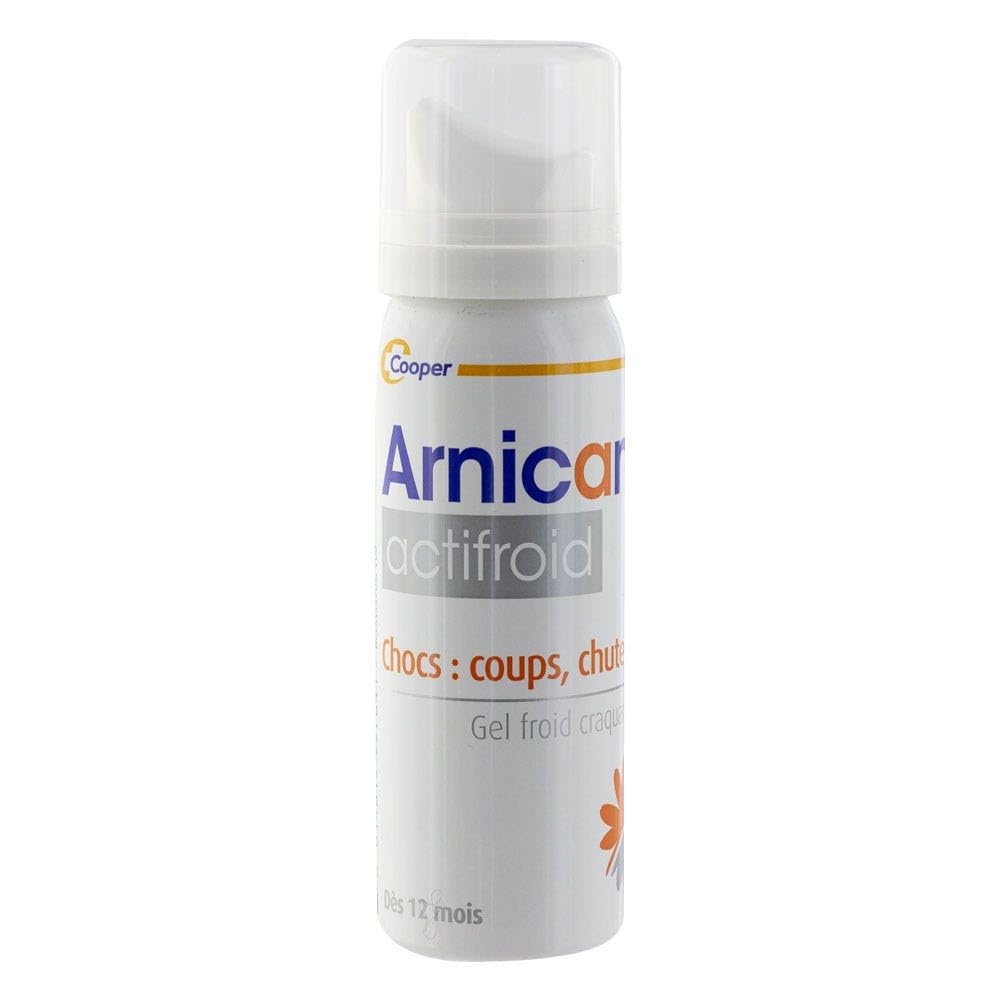 ARNICAN - Actifroid - Mousse crépitante à effet froid à base d'arnica - Effet apaisant - Aérosol 50 ml