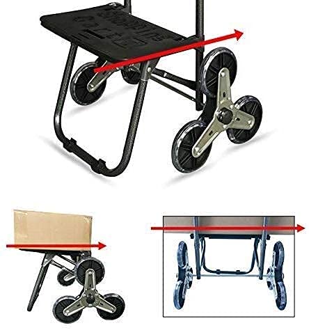 Einkaufstrolley Multifunktions-Einkaufswagen Faltbarer Trolley Langlebiger Lebensmittel-Allzweckwagen Treppen… – Bild 4