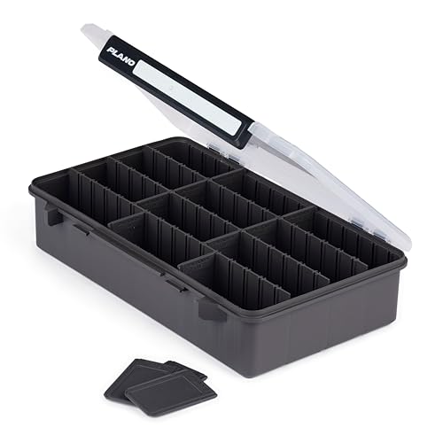 Image of Plano StowAway 3700 Deep Stow Tackle Box, with Corrosion-Preventive Rustricor, Single Latch Design, Transparent DuraView Lid, Stackable Storage for Fishing Bait, Lures and Gear