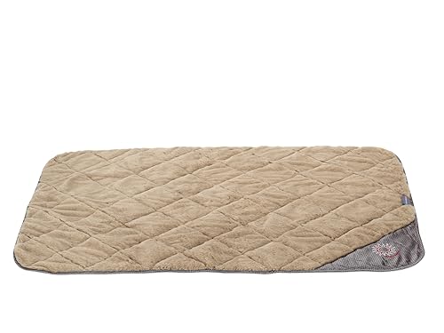 ThermoSwitch Hundedecke Samos, Thermo-Isolierende Hundedecke, Wasserabweisend, Maschinenwaschbar, Transportbeutel (Braun, 140x100cm)