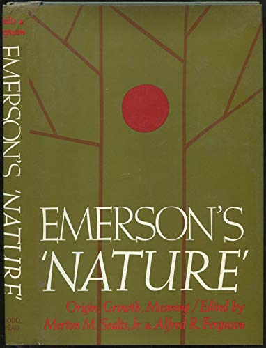 Emerson's Nature: Origin, Growth, Meaning B0006D5JCU Book Cover