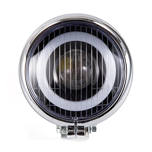 Phare Avant LED Moto Solution Visibilité Antibrouillard Chrome Angel Eye pour Sécurité - 5