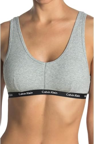 Calvin Klein Brassière sans armatures coton doublée Ck One sous-vêtement femme noir