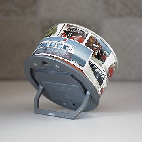 Brisa Vw Collection - Volkswagen Samba Bus T1 Camper Van Myclock Personalizable Watch, Photo Gift, Picture Frame, Souvenir, Magnet, Funny Gadget (Vw T1 Bus Design/Stamps) #TOP5