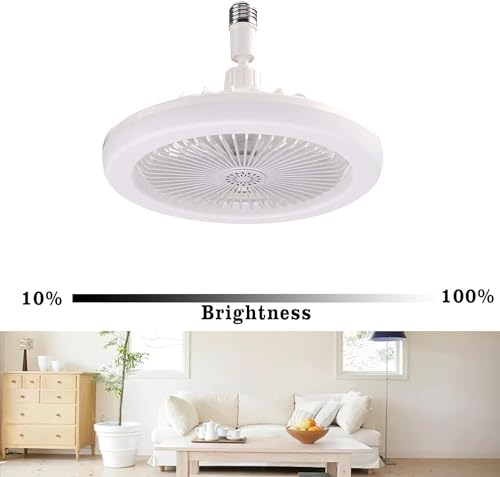 Ventilateur de plafond moderne avec télécommande et ventilateur de plafond plat dimmable