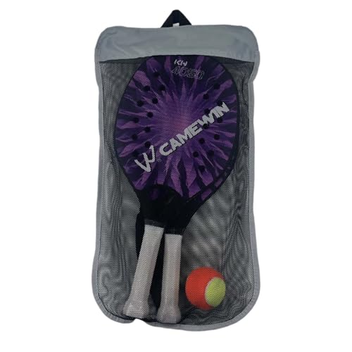 AMSLSIU Palas Ligeras de Tenis de Playa con Superficie ampliada para amortiguar Impactos y Agarre Antideslizante. Ideales para niños. Medidas: cm x 21,4 cm x