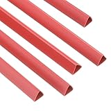 PATIKIL 50Pcs Binding Bars, 10mm Binding Bars Slide Grip 70 Sheets Capacity A4 Size Report Binder Presentation Binder for Report Cover Resume, Red