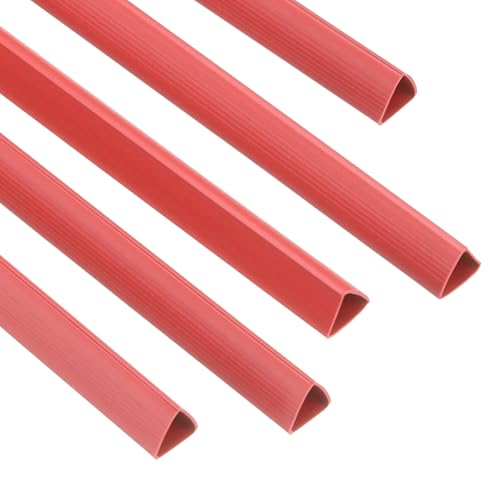 PATIKIL 50Pcs Binding Bars, 10mm Binding Bars Slide Grip 70 Sheets Capacity A4 Size Report Binder Presentation Binder for Report Cover Resume, Red