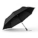ShedRain WindPro - Vented Auto Open Auto Close Portable Compact Travel Umbrella for Rain and Wind with Teflon, Black