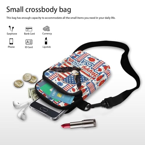 Image of Hawaiian Tribal Small Crossbody Bags for Women Cell Phone Bag Purse, Sea Turtle Zipper Sling Purses Shoulder Bag