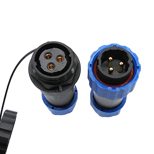 Conector recto SP20 de 9 pines impermeable IP68 para cables industriales 5