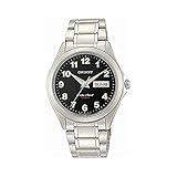 Armbanduhr - Quarz - schwarz Orient Herren Analog Klassisch Quarz Uhr mit Edelstahl Armband FUG0Q008B6