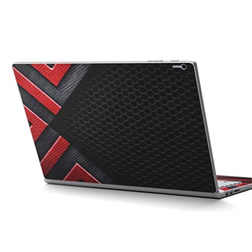 igsticker Surface Book2 Book3 15inch 専用 スキンシール サーフェス ブック 15インチ用 シール 013565 メッシュ 黒 模様