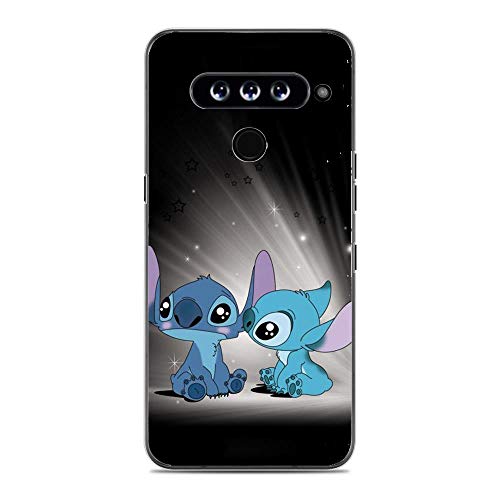 X-Art Clear Case for LG G8s/G8s ThinQ, Blue-Stitch Lovely-Monster 9 Transparent Fundas Slim Liquid Case Cover