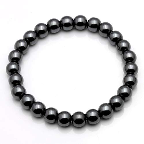 Eigso 3Pcs Black Leather Bracelet For Men Women Adjustable Hematite Punk Spike Metal Cuff Bangle #TOP2