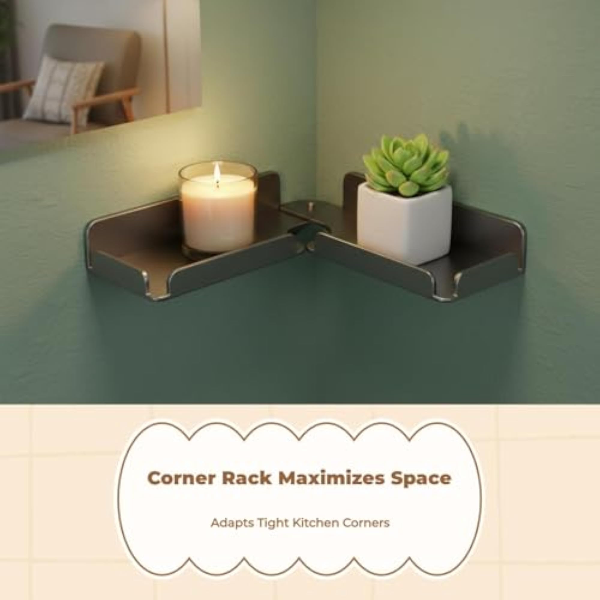 Rotating Kitchen Storage Rack, Multilevel Organizer