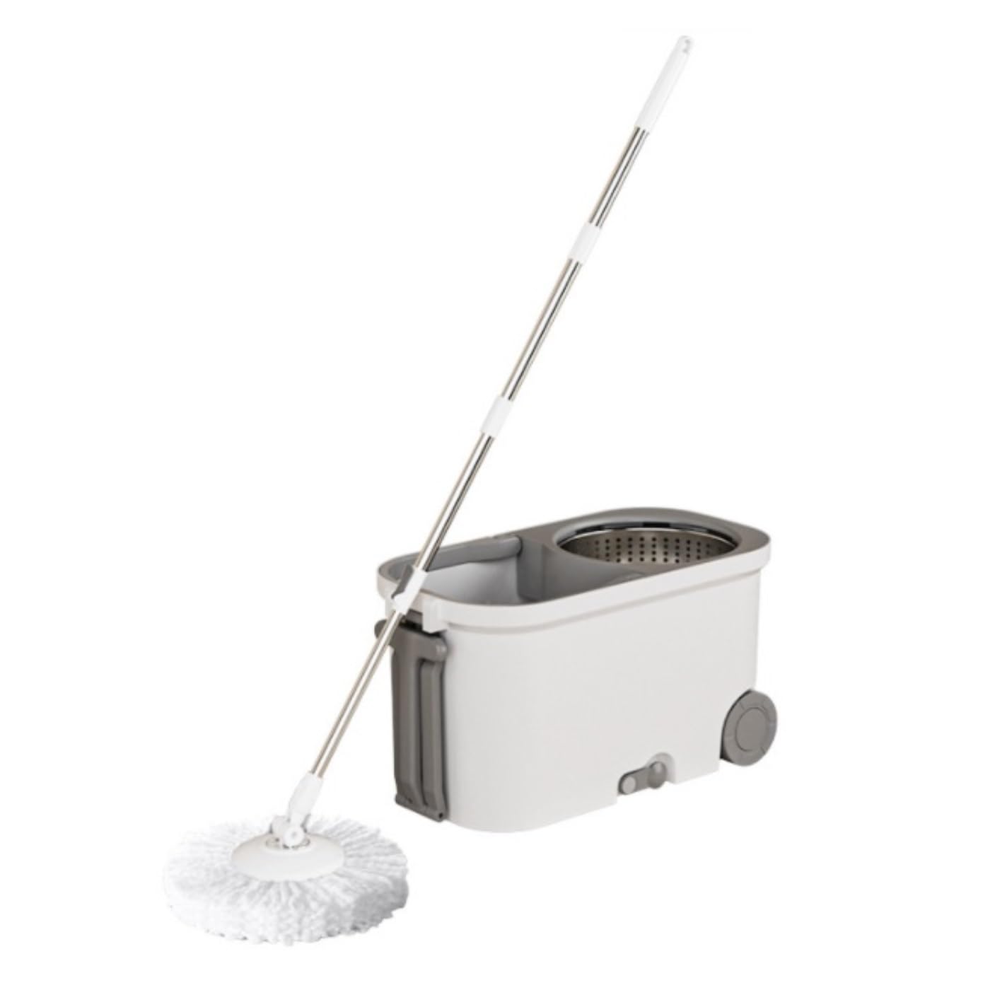 Fengjisun White Mops For Cleaning Floors Mop Floor Cleaning System Washable Pad Perfect For Hardwood　Laminate And Tile Cleaning With 4 Cloth Floor Mops