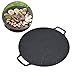 Parrilla para Barbacoa, Parrilla para Barbacoa Coreana, Bandeja para Asar Redonda Antiadherente de Hierro, Parrilla para Parrilla de Hierro Fundido para Panqueques de Panceta de Cerdo Al Aire(30CM)