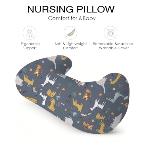Image of Plushii Nursing Pillow for Breastfeeding,Feeding Pillow and Removable Cover