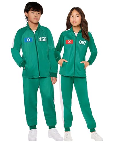 Spirit Halloween Squid Game Kids Player Tracksuit Costume, Officially Licensed