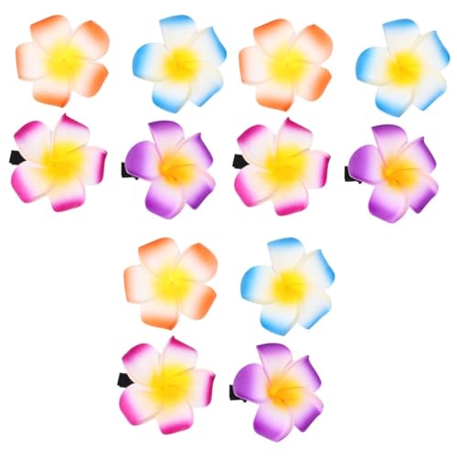 Pince à cheveux fleurs frangipanier lot de 54 pinces de maintien colorées