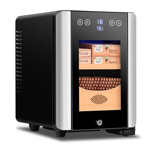 ❤ HUMIDOR ELETTRICO for SIGARI: gli humidor for sigari sono un must for ogni amante dei sigari. Gli armadietti elettronici for sigari possono fornire un ambiente con temperatura e umidità costanti for i sigari, garantendo che non perdano il loro buon sapore. Il grande volume da 8 litri può contenere circa 100 sigari.