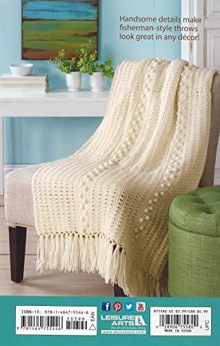 Leisure Arts Aran Afghans, Acrylic, Multicoloured, 0.1 x 5.4 x 8.4 cm, Multicolor - Image 2