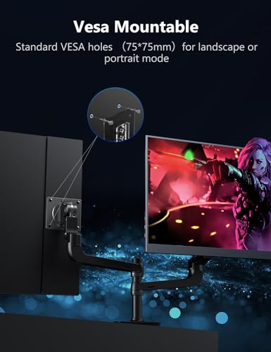 Image of 2.5K Portable Gaming Monitor, 18 inch 144Hz IPS Portable Laptop Monitor, Second Screen Dual USB C HDMI Computer Gaming Display with Speakers & Smart Cover, Travel Monitor for PC Phone PS4 /5 Xbox Switch