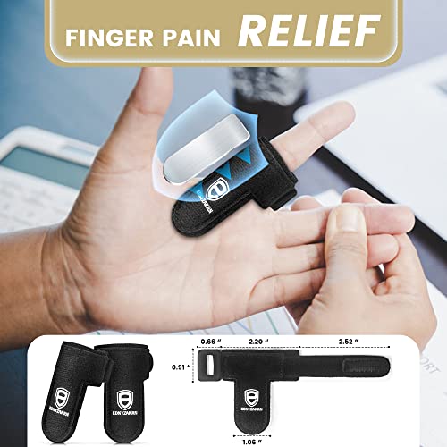Ednyzakrn Trigger Finger Splint, Finger Splints For Thumb, Index, Middle, Ring And Pinky, Finger Support Brace For Tendonitis, Stiffness, Curved, Bent, Locked - Fit For Left Or Right Hand #TOP3