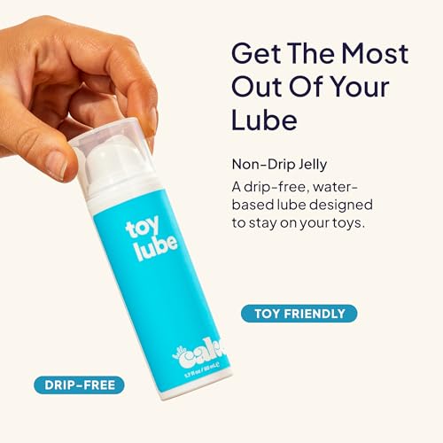 Image of Hello Cake Toy Lube, Thick, Non-Drip Jelly Lube for Adult Toys, Water-Based Personal Lubricant for Men, Women, and Couples, 1.7 fl oz