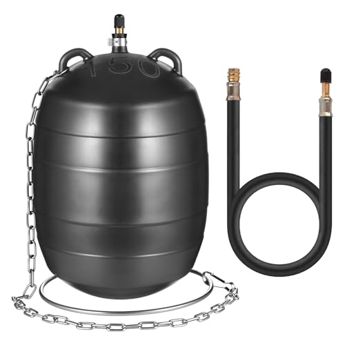 nflatable Pipe Test Plug, with 19.7 or 39.37 Inch Quick-Install Extension Hose and Anti-Fall Iron Ring, Rubber Plumbing Balloon 3 Inch, 4 Inch and 6 Inch (6 inch)