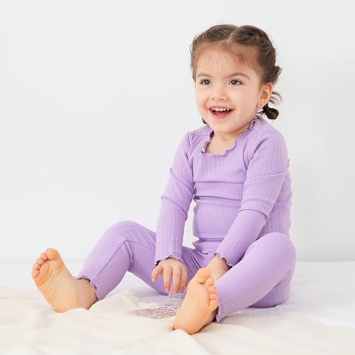 Image of pureborn Baby Pajamas Set Toddler Snug Fit Cotton Sleepwear 2pcs 12M-7Y