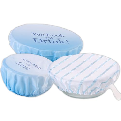 3 pezzi di copertura per alimenti, pellicola di fermentazione, pellicola trasparente, riutilizzabile, lievito naturale, accessori per cesti di fermentazione, cucina, picnic, feste