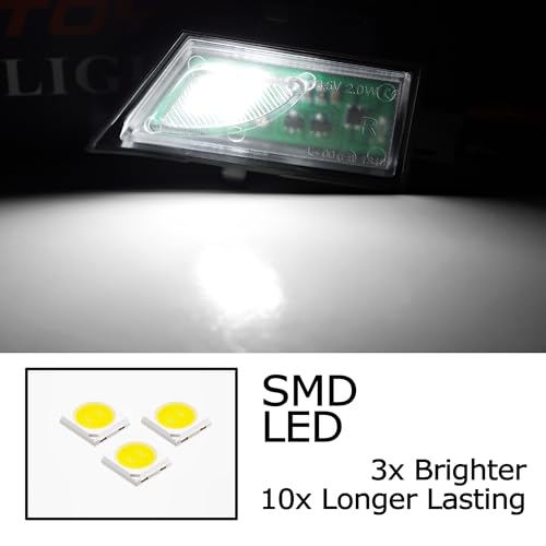 Luz LED blanca para espejo lateral iJDMTOY para Volkswagen miniatura 2