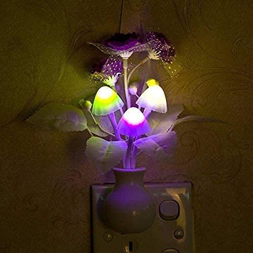 Enchanted Garden Night Light (Pack of 2) – Mushroom and Floral Glow to Warm Your Heart