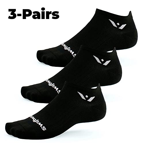 Image of Swiftwick- ASPIRE (3 Pairs) No-Show Running Socks, Cycling Socks, Compression Fit