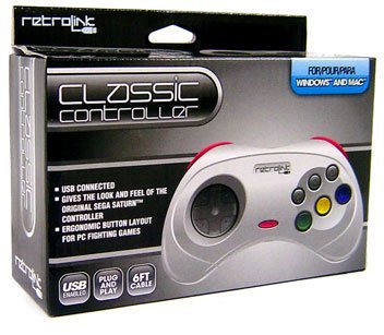 Amazon.com: Retrolink USB SEGA Saturn Classic Controller (White