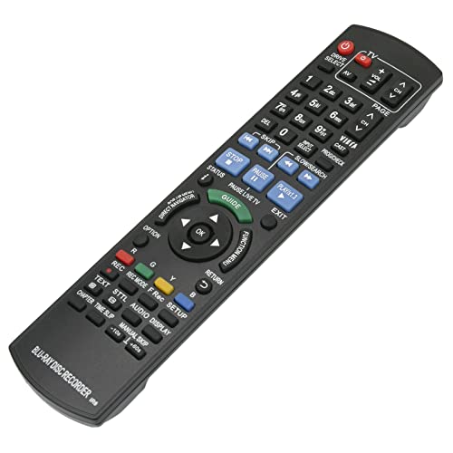 VINABTY N2QAYB000475 Replacement Remote Control Compatible with Panasonic Blu-ray Disc Recorder DMR-BW880 DMR-BW780 DMR-XW480 DMR-XW380 N2QAYB000479 N2QAYB000644 N2QAYB000757 N2QAYB000756 N2QAYB000475 - Image 2