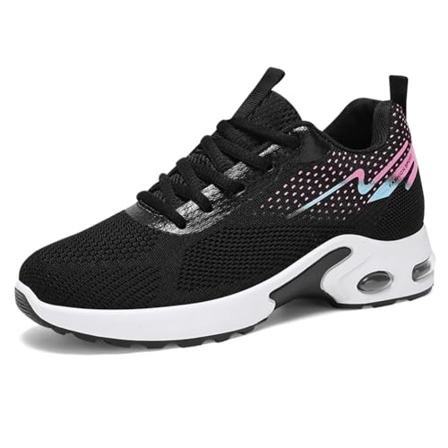 Image of Padgene Womens Sneakers Air Cushion Running Shoes Lightweight Tennis Walking Shoes Mesh Breathable Gym Work Fashion Sneakers Athletic Comfortable Casual